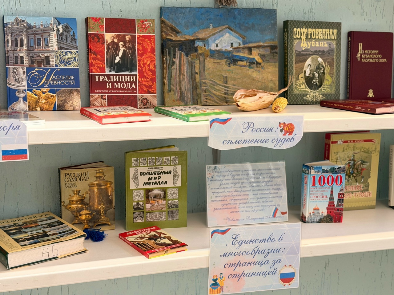«Россия: мы пишем историю вместе» книжная выставка к Году единства народов России