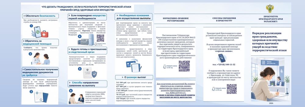Памятка для граждан: государственная поддержка и защита прав