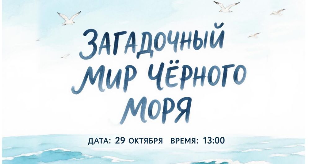 Загадочный мир Чёрного моря: приглашаем на виртуальную экскурсию (12+)